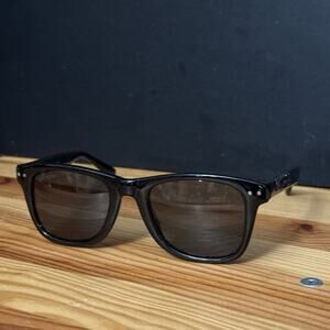Alfred Sung Black Sunglasses Polarized Retro Square Boxy Y2K Oversized